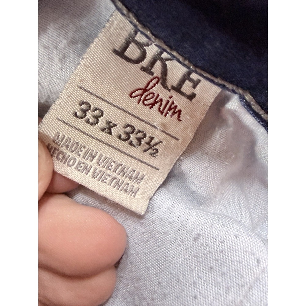 BKE Payton Bootcut Jeans Womens 33 Dark Wash Embroidered Pockets 33x33.5 Lot 2 - Picture 2 of 16